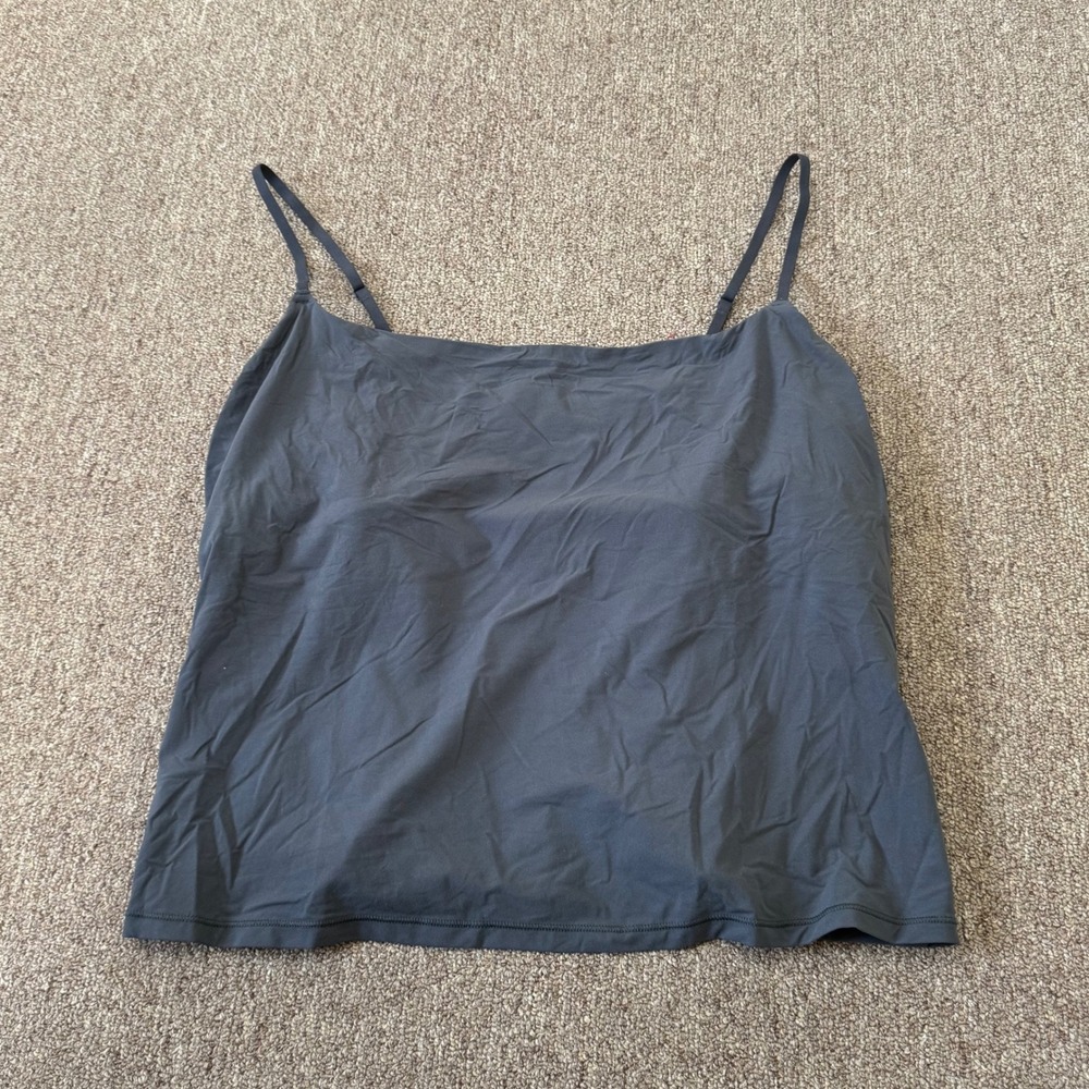 SKIMS Fits Everybody Cami Graphite Gray Square Neck Camisole TP-CAM-9421 4X NWT - Picture 1 of 3